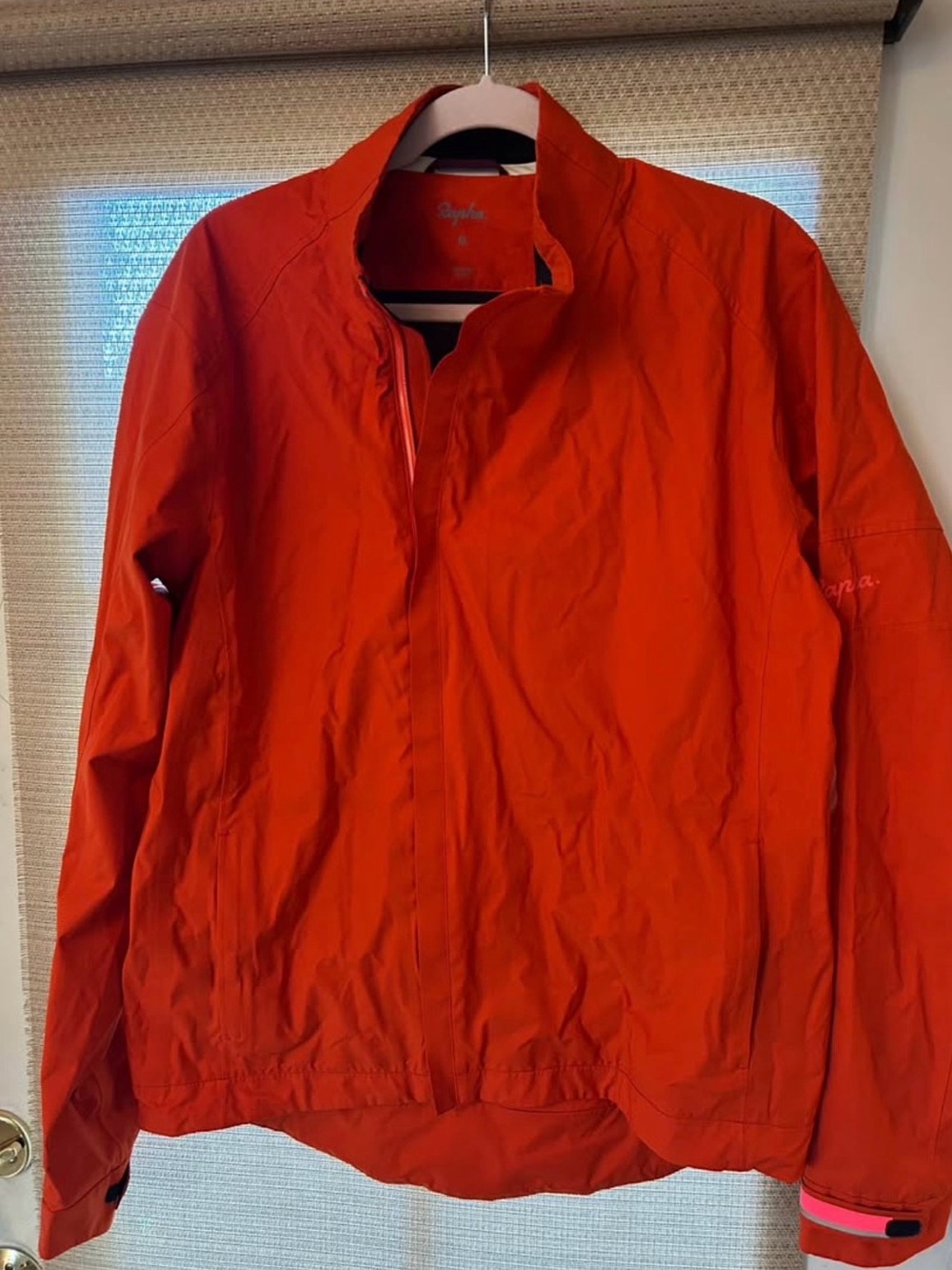 Rapha Orange Red Windbreaker Jacket